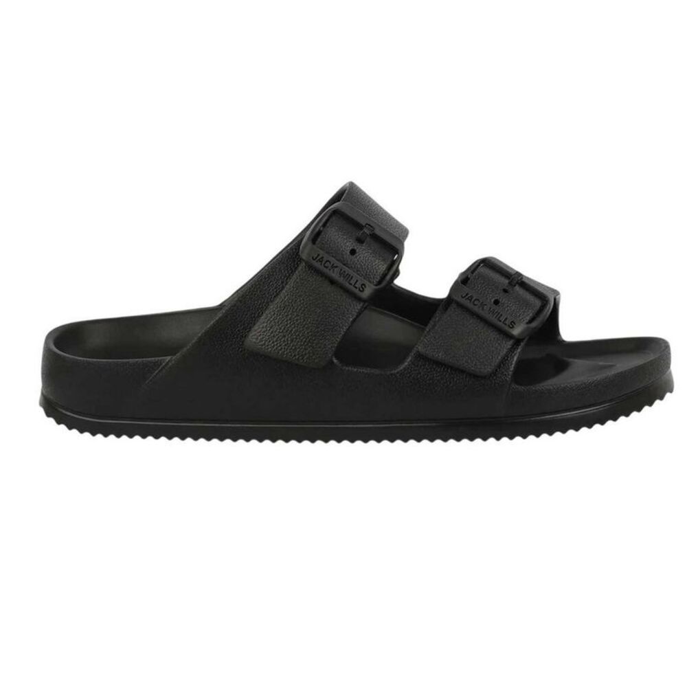 Jack Wills Womens/Ladies Double Buckle Sandals / Black